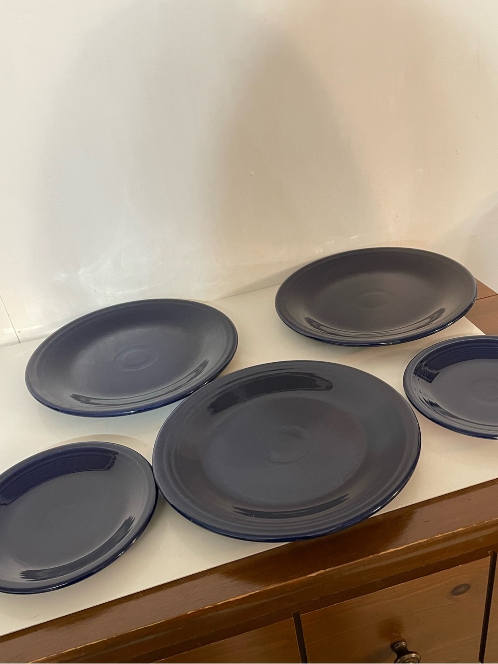 Homer Laughlin Fiesta Plates in Navy Blue